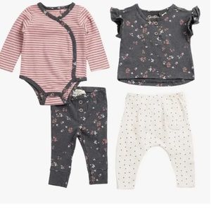 Jessica Simpson Knit Outfit Layette 4 Piece Set